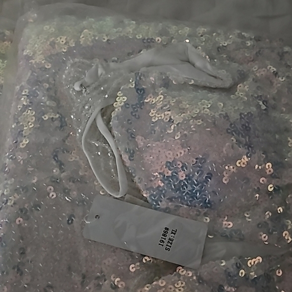 Glamorous Sequin Prom Dress - Blue and Pink - Picture 12 of 12